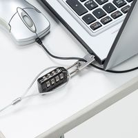 サンワサプライ nanoSaverスロット対応セキュリティワイヤー・ダイヤル錠 SL-84 1個（直送品）