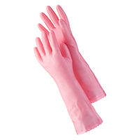 【ビニール手袋】 ショーワグローブ ナイスハンドさらっとタッチセミロング NHDSSL-MP パールピンク 1双