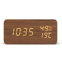 アイリスオーヤマ デジタル置時計 ICW-01WH-T 1台