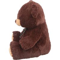 不二貿易 ぬいぐるみ ベア ビター 幅480×奥行370×高さ600mm ダークブラウン 19502（直送品）