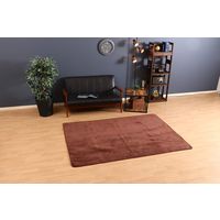 不二貿易 洗えるラグ ブラウン 1400×2000mm ブラウン 37510（直送品）