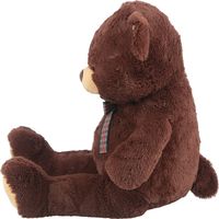 不二貿易 ぬいぐるみ ベア ボンボン 幅500×奥行600×高さ1000mm ダークブラウン 19500（直送品）
