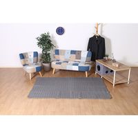 不二貿易 キルトラグ グレー 1300×1850mm グレー 37534（直送品）