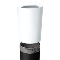 アスベル ルクレール 丸型 6.7L くず入れ 6211 1個 ホワイト ゴミ箱 おしゃれ 日本製 幅222×奥行222×高さ318mm