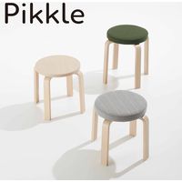 【設置込】コクヨ pikkle ピックル ロースツール 座クッション ディムグレー×ホワイトナチュラル K09-D81C-WG0GYEC1 1脚（直送品）