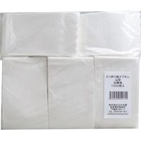 iiもの本舗 業務用 6つ折り紙ナプキン 山型 白無地 1セット(1000枚×5袋)