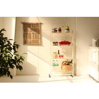 弘益 Mash バイシクル BY CAGE ラック 幅650×奥行350×高さ1300m ホワイト BCR-640(WH) 1台（直送品）