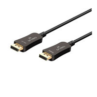 DisplayPortケーブル 10m 光ファイバー極細タイプ（直径4.5mm） VV-DP100AA-AOC-B 1本 Vodaview