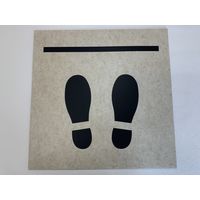 フェアトーン SDタイル ソーシャルディスタンス用 OTタイル 500×500mm SD-010 1セット(10枚入)（直送品）