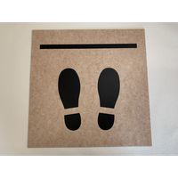 フェアトーン SDタイル ソーシャルディスタンス用 OTタイル 500×500mm SD-024 1セット(10枚入)（直送品）