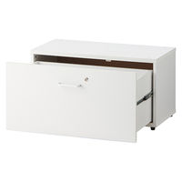 【セール】アスプルンド 木製ユニットキャビネット 1段ラテラル ホワイト 幅800×奥行415×高さ420mm 1台（取寄品）