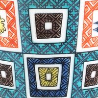 青郊 【九谷焼】縁起ちょこ 石畳文 KSO-01-4p 4個（直送品）