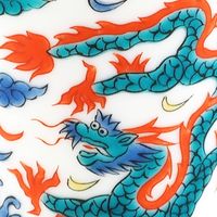 青郊 【九谷焼】縁起ちょこ 万暦五彩龍 KSO-14-8p 8個（直送品）