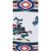 青郊 【九谷焼】豆皿名品コレクション 古九谷木瓜ちらし山水図 MC-09-32p 32個（直送品）