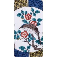 青郊 【九谷焼】豆皿名品コレクション 古九谷色絵花鳥図 MC-10-4p 4個（直送品）