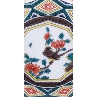 青郊 【九谷焼】豆皿名品コレクション 古九谷色絵九角花鳥文 MC-23-4p 4個（直送品）