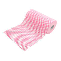 厚手60枚　抗菌カウンタークロス　ピンク　60カット 1ロール（60カット） シンメイ