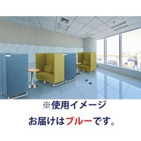 藤沢工業 FRENZ LDPシリーズ ラウンジソファ 2人掛 幅1270mm ブルー LDP-C2-WH 1台（取寄品）