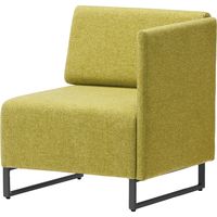 藤沢工業 FRENZ LDPシリーズ ラウンジスツール 幅639mm イエローグリーン LDP-ST-BA-A-BK 1台（取寄品）