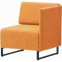 藤沢工業 FRENZ LDPシリーズ ラウンジスツール 幅639mm オレンジ LDP-ST-BA-A-BK 1台（取寄品）