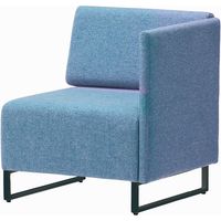 藤沢工業 FRENZ LDPシリーズ ラウンジスツール 幅639mm ブルー LDP-ST-BA-A-BK 1台（取寄品）