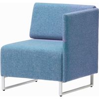 藤沢工業 FRENZ LDPシリーズ ラウンジスツール 幅639mm ブルー LDP-ST-BA-A-WH 1台（取寄品）