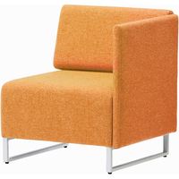 藤沢工業 FRENZ LDPシリーズ ラウンジスツール 幅639mm オレンジ LDP-ST-BA-A-WH 1台（取寄品）