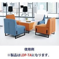 藤沢工業 FRENZ LDPシリーズ ラウンジテーブル 幅606×奥行606×高さ470mm オレンジ LDP-TA-BK 1台（取寄品）