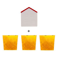 コバエ取り 対策 捕獲器 コバエがホイホイ 赤い屋根のおうち 1セット（本体1個＋詰替3個） 置き型 キッチン 厨房 アース製薬 限定