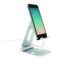 スマホスタンド 折りたたみ/～10インチまで対応/DOUBLE SWING-STAND/シルバー AS-WSBM-SL 1個 アーキサイト