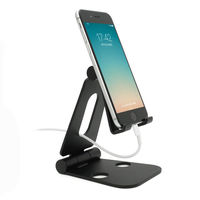 スマホスタンド 折りたたみ/～10インチまで対応/DOUBLE SWING-STAND/ブラック AS-WSBM-BK 1個 アーキサイト