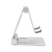 スマホスタンド 折りたたみ小型/～5インチまで対応/mini DOUBLE SWING/シルバー AS-MWBM-SL 1個 アーキサイト
