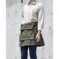 KANAMONO 2WAYラップショートエプロン カーキ FS-K 1個（直送品）