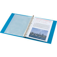 キングジム クリアーファイル シンプリーズ 差替式 A4 背幅24mm 青 1冊１３８ＴＳＰアオ