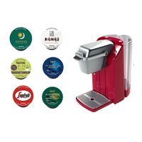 ユニカフェ キューリグ スターターセット レッド 1セット（マシン本体+カプセル6種×各12杯分+カプセルホルダー）