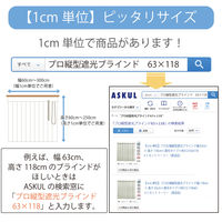 TOSO 【1cm単位】 プロ仕様 遮光 縦型ブラインド 幅92cm×高さ178cm ホワイト tf6512-92x178rr 1台（直送品）