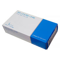 【使いきり天然ゴム手袋】 ファーストレイト ラテックスグローブPD FR-6117 粉あり L 1箱（100枚入）