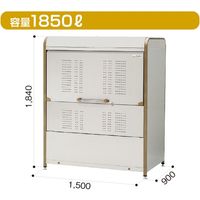 淀川製鋼所 ダストピット DPMA-1850-3　1台（直送品）