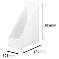 セキセイ ボックスファイル PP製 A4タテ オフホワイト 10個SSS-1677-71