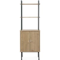 アイリスオーヤマ アイアンウッドストレージラック ブラック/アッシュブラウン IWSR-480 1台