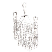 アイリスオーヤマ ステンレス ピンチハンガー 幅34×奥行50×高さ28cm ピンチ数32個  PIH-32SH １個