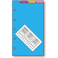 レイメイ藤井 ダ・ヴィンチ リフィル mini5サイズ カラーインデックス 4区分 DMR347 1セット(5冊)（直送品）