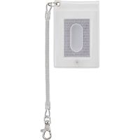 レイメイ藤井 反射パスケース コイルコート/両面パス裏面フタ付き ホワイト GLP609W 1セット(2個)