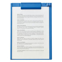 抗菌クリップボードA7940-8 ブルー 1枚