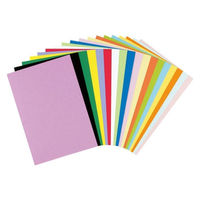 リンテック 色画用紙R A4 50枚 あか _ 1包（直送品）