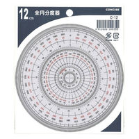 TTC 全円分度器 C-12 12cm　1枚（直送品）