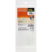 朝日電器 コードバンド CB-N03P(WH) 10本　1袋（直送品）