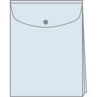 プラス エンベロープ マチ付縦 FL120CH 赤 10枚　1パック（直送品）