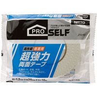 粗面用超強力両面テープ 20mm×10m 10巻 J1010 1箱 ニトムズ（直送品）