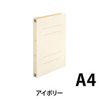 プラス PPフラットファイルA4S厚綴No.121PW IV10冊　1パック（直送品）
